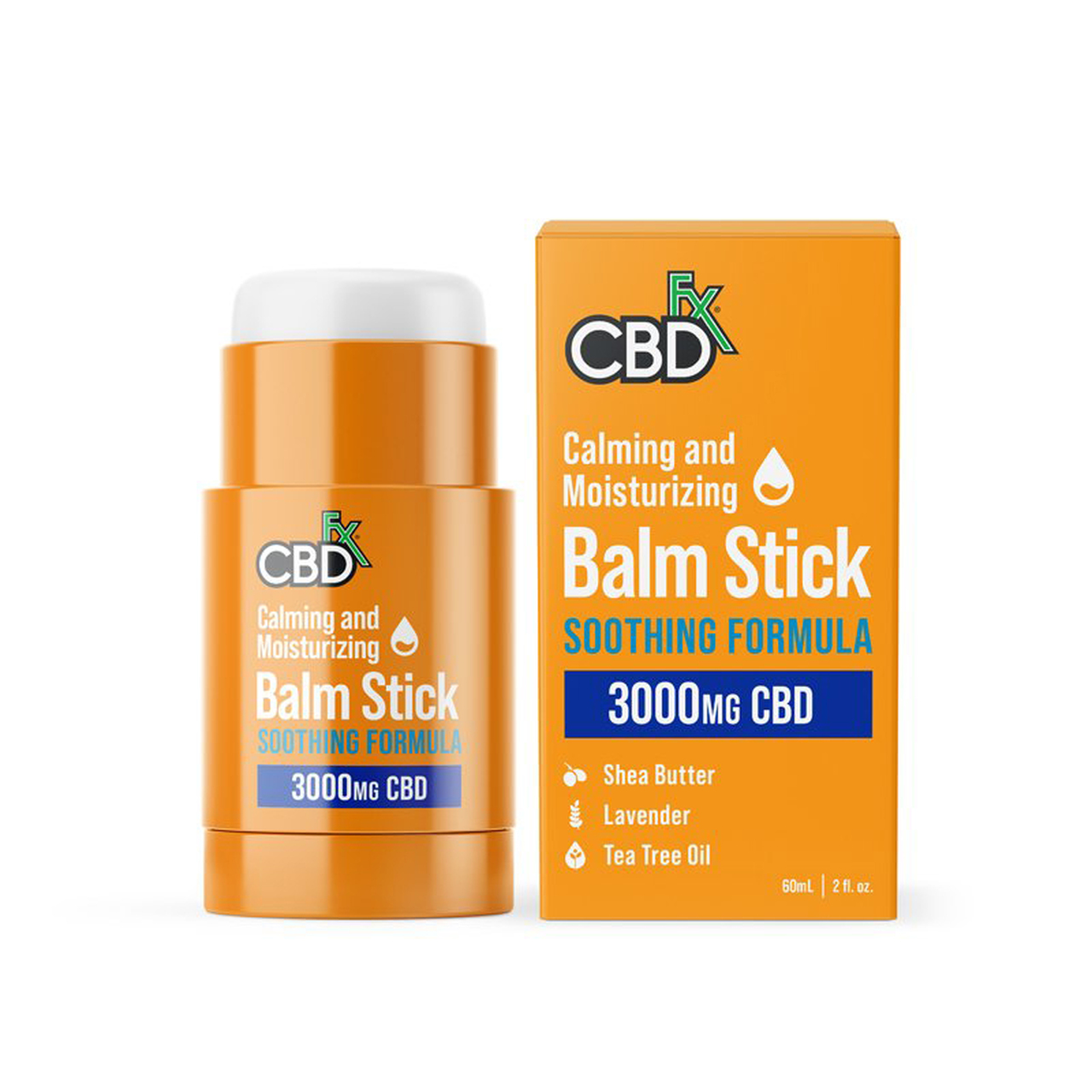 CBDfx 3000mg Broad Spectrum CBD Topical Balm Stick 2 fl. oz. 